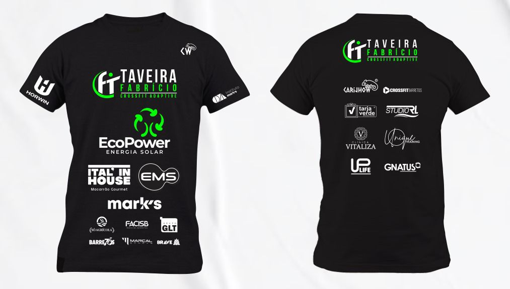Estampa oficial da camisa Team Brasil